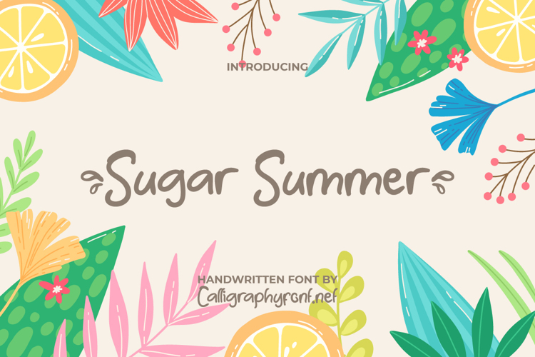 Sugar Summer Font