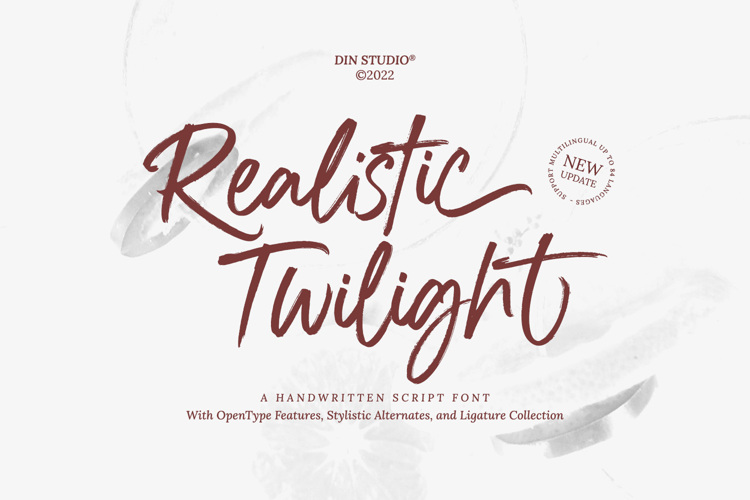 Realistic Twilight Font
