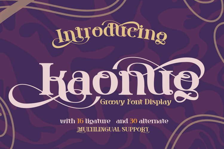 kaonug personal Font