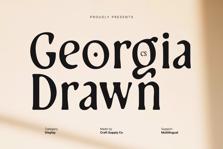 Preview of CS Georgia Drawn Font