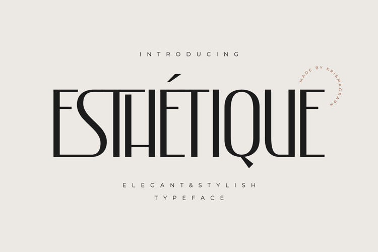Esthetique Font