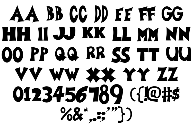 Zoboo Type Font