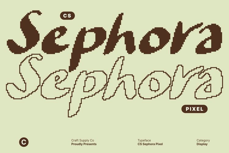 Preview of CS Sephora Pixel Font