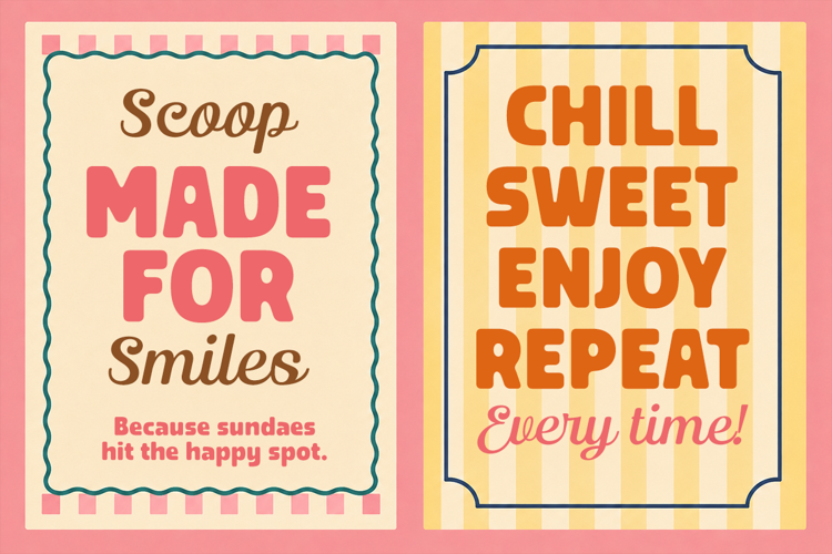 Preview of Caramel Sundae Font