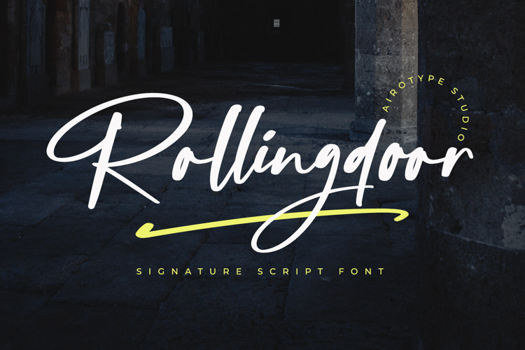 Preview of Rollingdoor Font