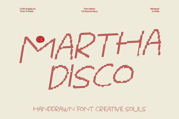 Preview of CS Martha Disco Font