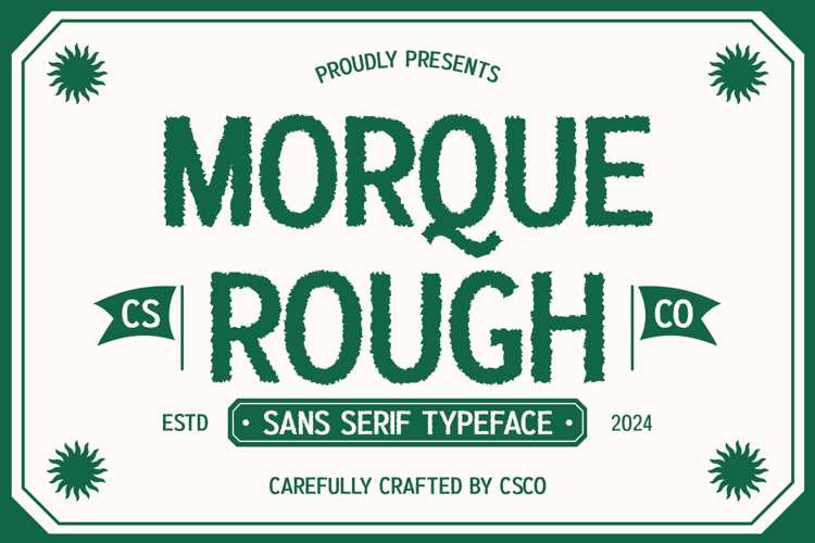 Morque Rough Font