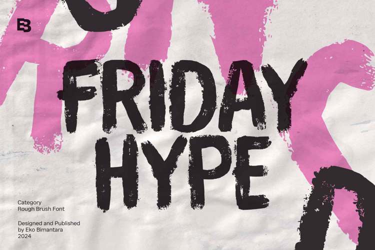 Preview of Friday Hype Font