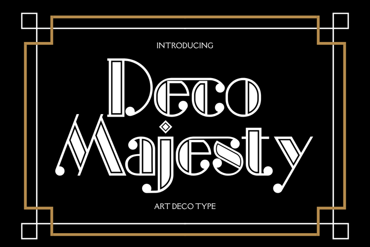 Preview of Deco Majesty Font
