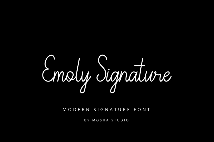 Emoly Signature Font