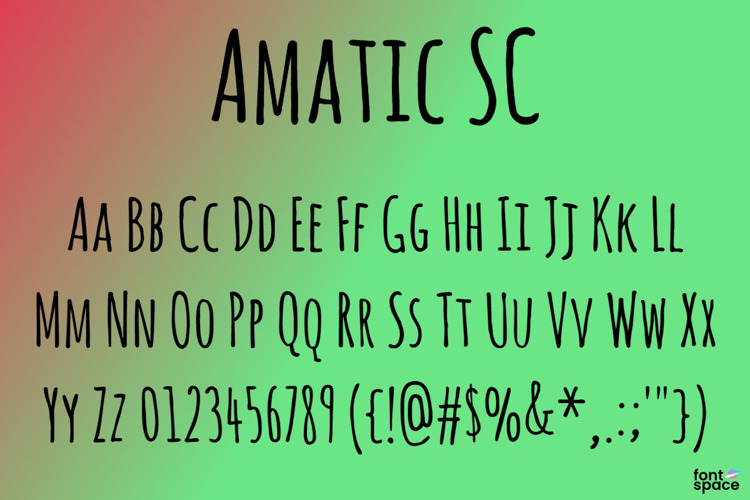 Amatic SC Font