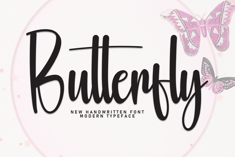 Preview of Butterfly Font