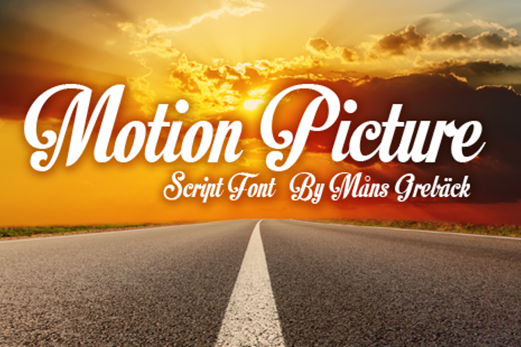 Motion Picture Font
