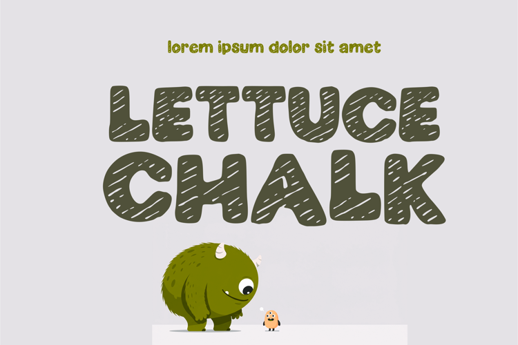 Preview of Lettuce Chalk Font