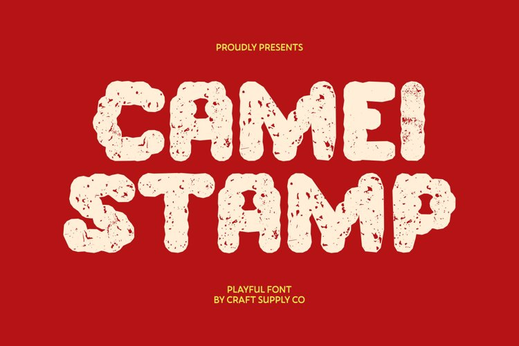Preview of Camei Stamp Font