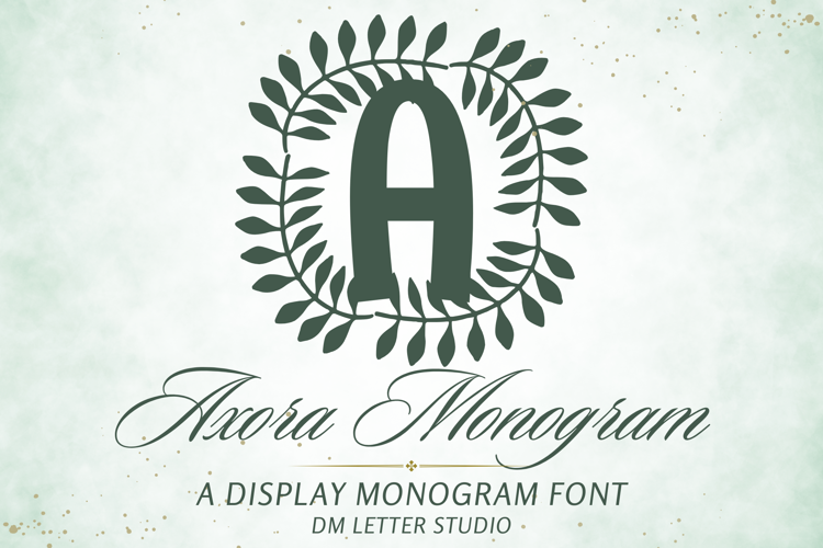 Preview of Axora Monogram Font