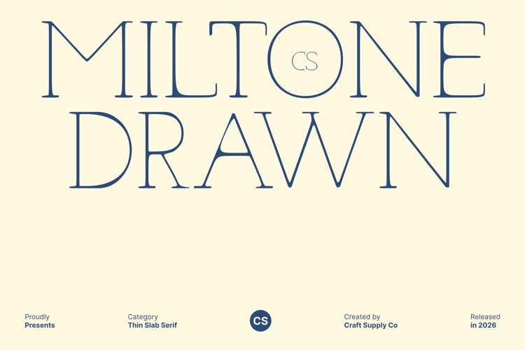 Preview of CS Miltone Drawn Font