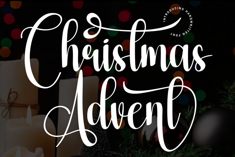 Preview of Christmas Advent Font
