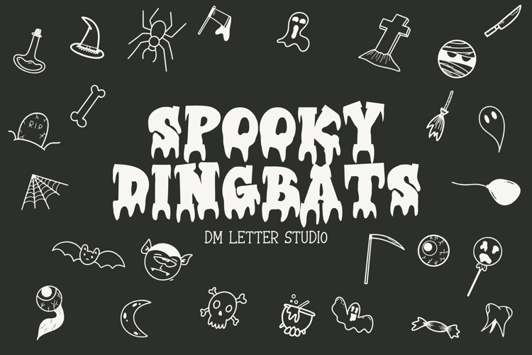 Preview of Spooky Dingbat Font