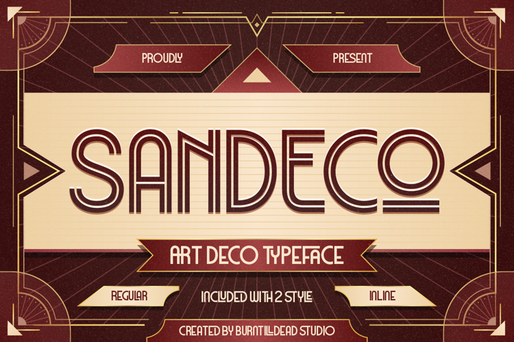 Preview of San Deco Font
