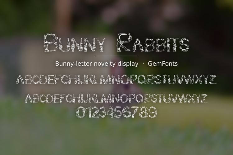 Preview of Bunny Rabbits Font