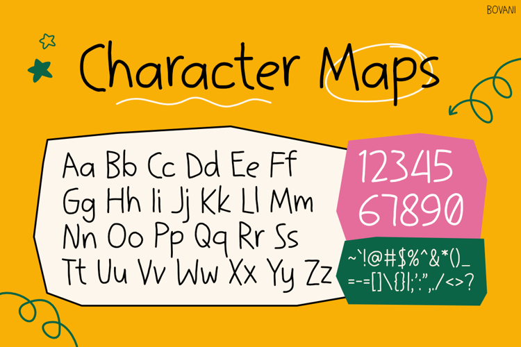 Preview of Bovani Font