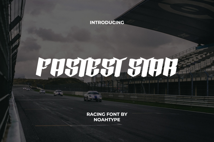 Preview of Fastest Star Font