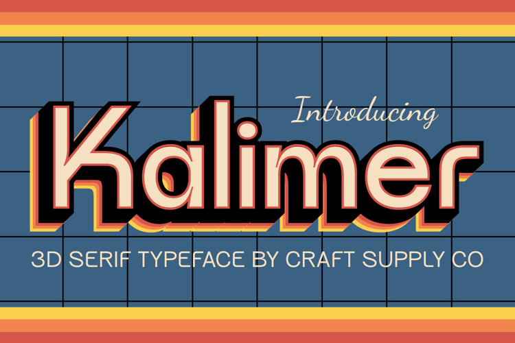 CS Kalimer 3d Font