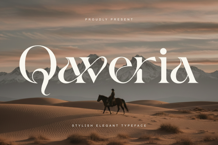 Preview of Qaveria Font