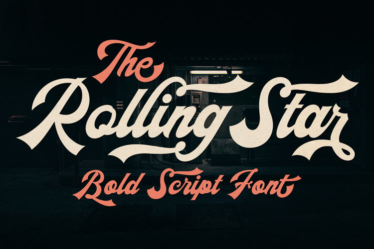 Preview of The Rollingstar Font