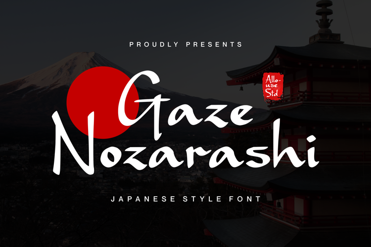 Gaze Nozarashi Font
