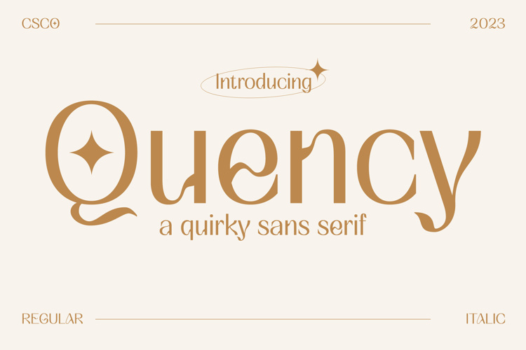 Quency Font