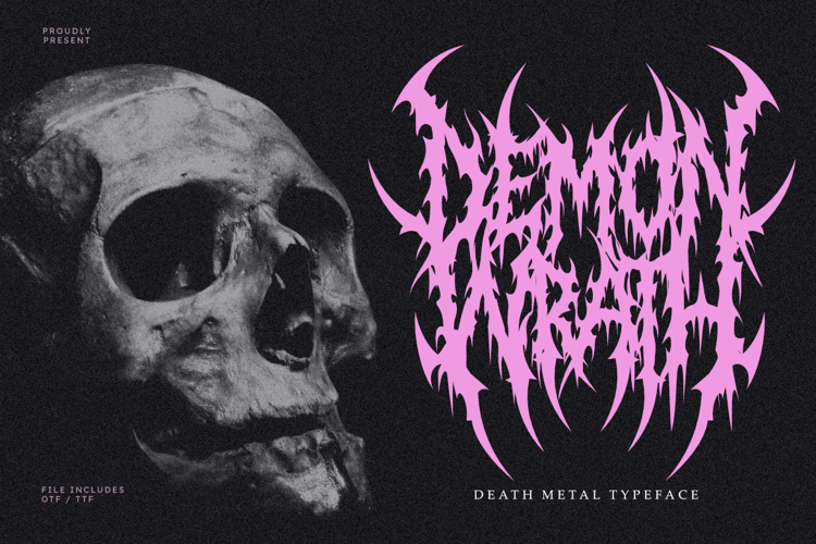 Preview of Demon Wrath Font