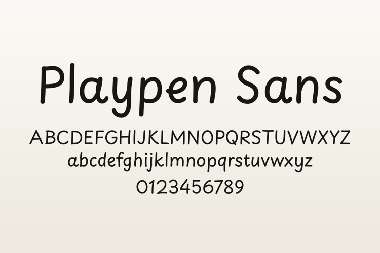 Preview of Playpen Sans Font