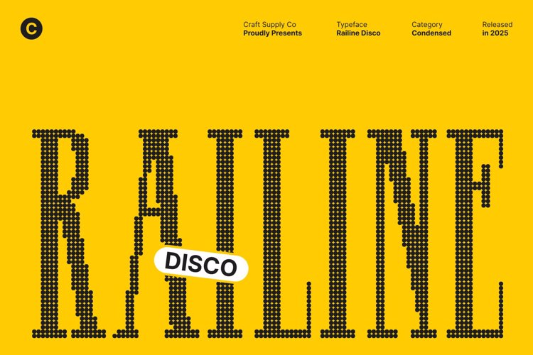 Preview of Railine Disco Font