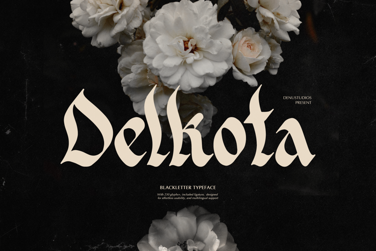 Preview of Delkota Font