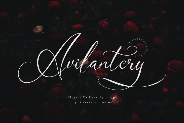 Preview of Avilantery Font