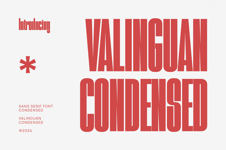 Preview of VALINGUAN CONDENSED Font
