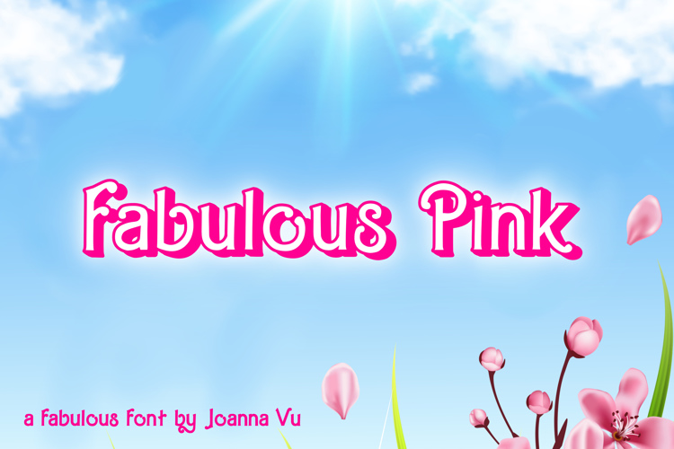 fabulous pink Font