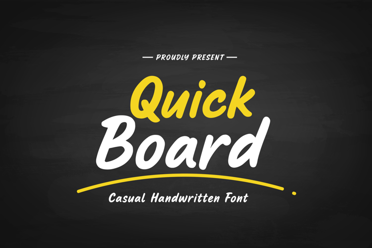 Preview of Quick Board Font