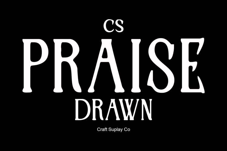 Preview of CS Praise Drawn Font