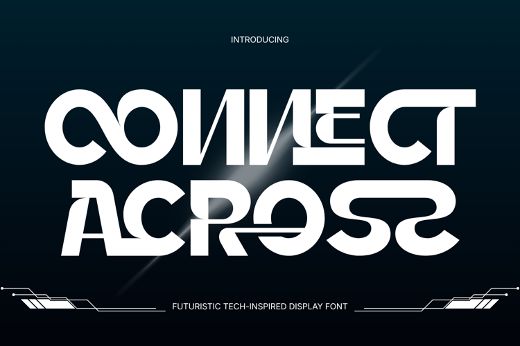 Preview of CONNECT ACROSS Font
