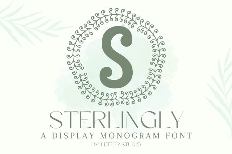 Preview of Sterlingly Monogram Font