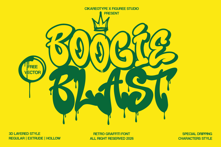 Preview of Boogie Blast Font