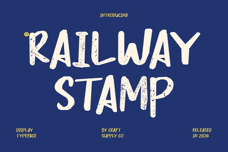 Preview of CS Railway Stamp Font