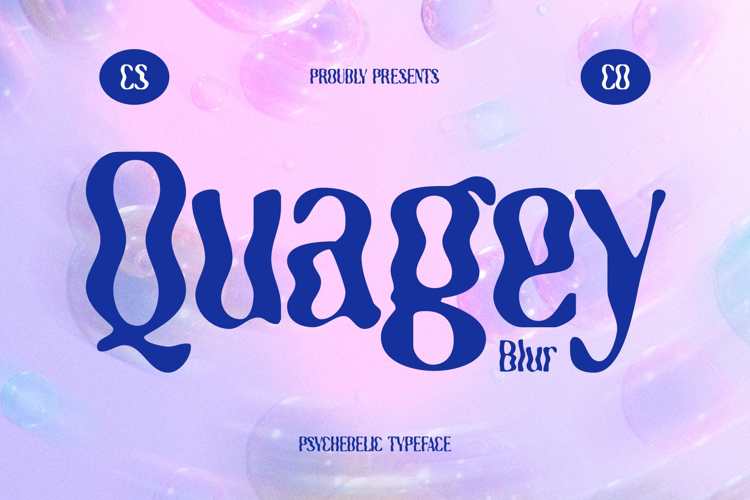 Preview of Quagey Blur Font