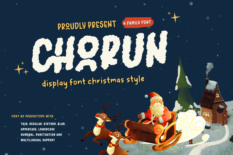 CHORUN trial Blur Font