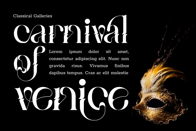 Preview of Classical Galleries Font