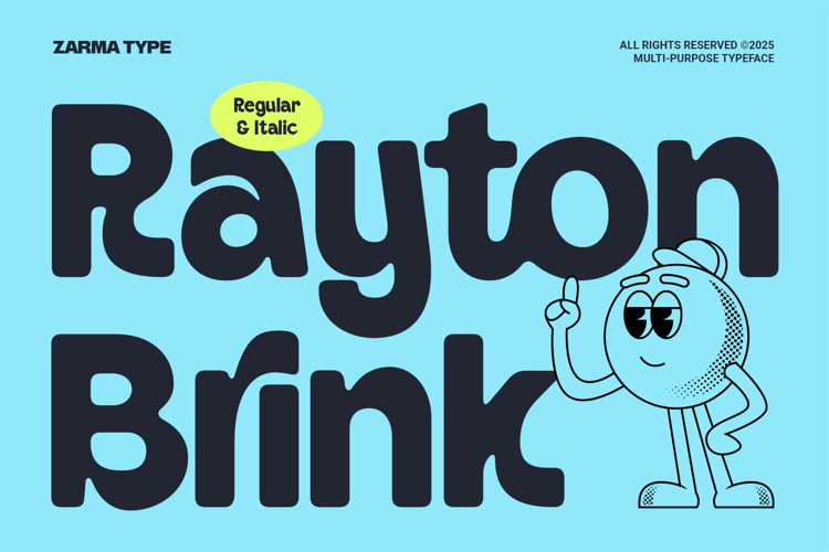 Preview of Rayton Brink Font