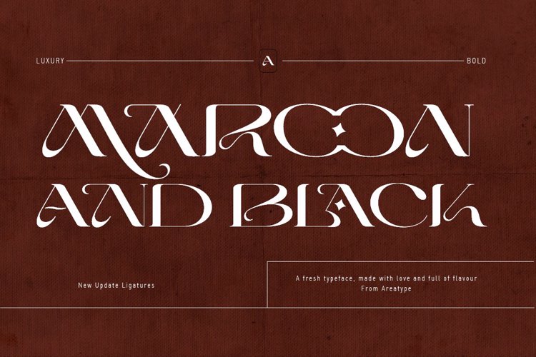 Maroon And Black Font | Solidtype | FontSpace